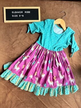 Eleanor Rose Llama Southwest Knit Dress